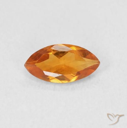 0.53ct طبيعي برتقالى متوسط سيترين, ماركيز, قليلا جدا