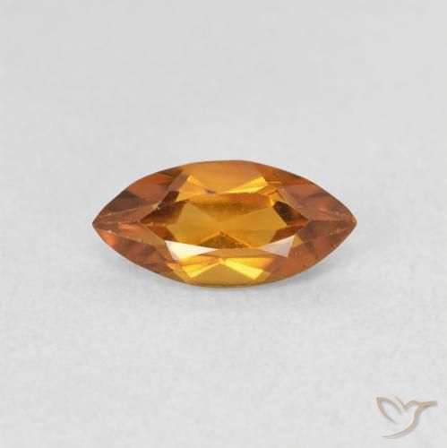 0.52ct طبيعي برتقالى متوسط سيترين, ماركيز, قليلا جدا