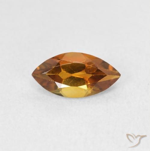 0.58ct طبيعي بنى برتقالى سيترين, ماركيز, قليلا جدا