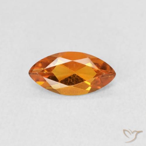 0.48ct طبيعي برتقالى متوسط سيترين, ماركيز, VVS-VS