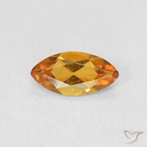 0.46ct طبيعي برتقالى متوسط سيترين, ماركيز, VVS-VS