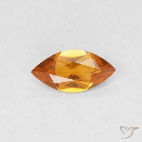 0.47ct طبيعي برتقالى متوسط سيترين, ماركيز, VVS