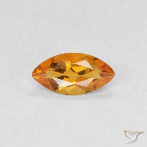 0.46ct طبيعي ذهب سيترين, ماركيز, قليلا جدا