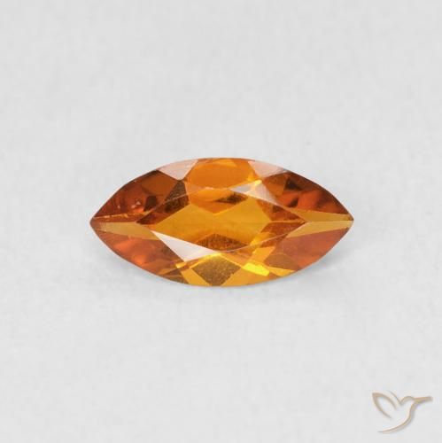 0.47ct طبيعي برتقالى متوسط سيترين, ماركيز, قليلا جدا