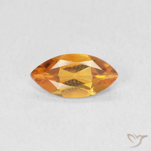 0.48ct طبيعي برتقالى متوسط سيترين, ماركيز, VVS
