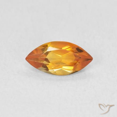 0.48ct طبيعي برتقالى متوسط سيترين, ماركيز, VVS