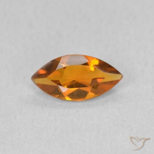 0.50ct طبيعي برتقالى متوسط سيترين, ماركيز, VVS