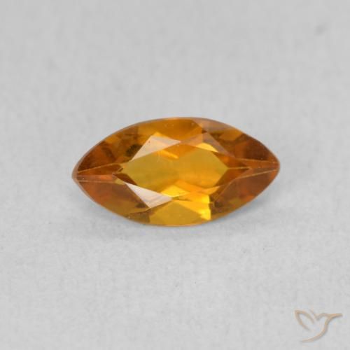 0.49ct طبيعي بنى برتقالى سيترين, ماركيز, VVS-VS