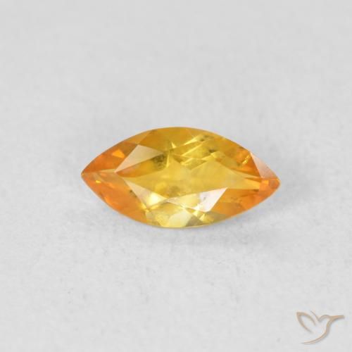0.44ct طبيعي ذهبى متوسط سيترين, ماركيز, VVS-VS
