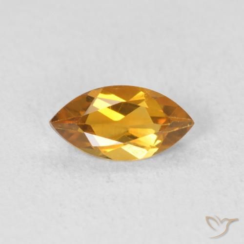 0.57ct طبيعي ذهبى-برتقالى متوسط سيترين, ماركيز, VVS-VS