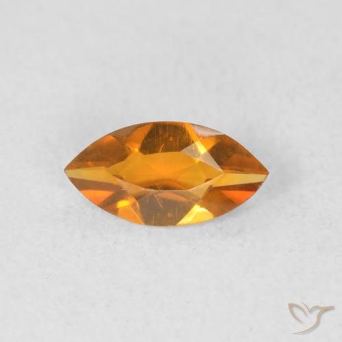 0.49ct طبيعي ذهب سيترين, ماركيز, VVS-VS