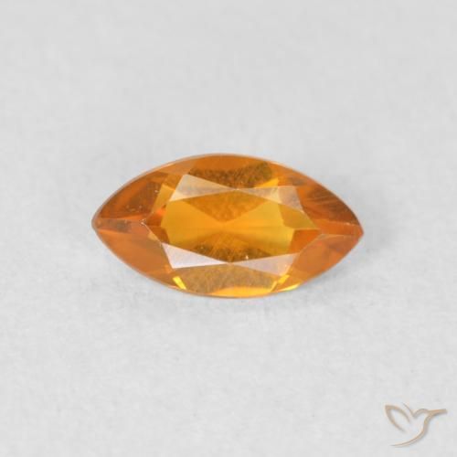 0.51ct طبيعي برتقالى متوسط سيترين, ماركيز, VVS-VS