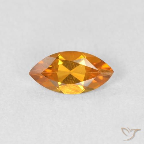 0.48ct طبيعي ذهب سيترين, ماركيز, VVS-VS