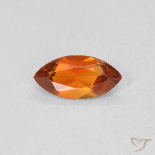 0.47ct طبيعي برتقالى غامق سيترين, ماركيز, VVS-VS