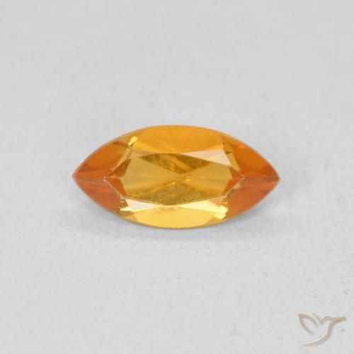 0.48ct طبيعي برتقالى كثيف سيترين, ماركيز, قليلا جدا