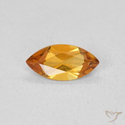 0.46ct طبيعي برتقالى متوسط سيترين, ماركيز, قليلا جدا