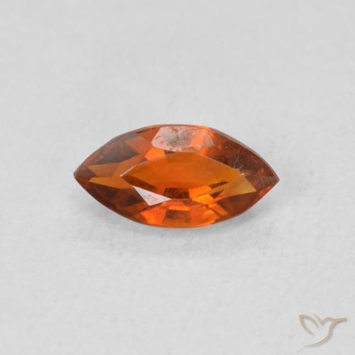 0.57ct طبيعي برتقالى داكن سيترين, ماركيز, VVS-VS