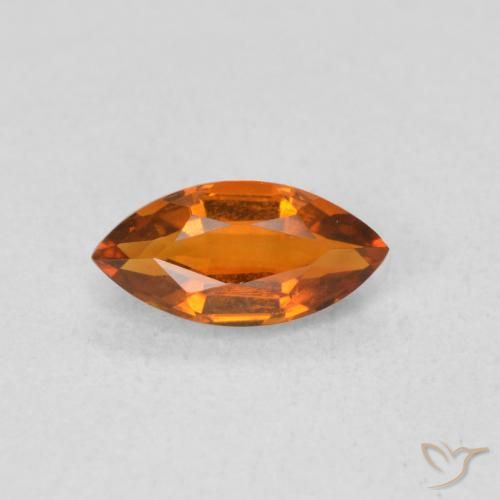 0.56ct طبيعي برتقالى غامق سيترين, ماركيز, VVS-VS