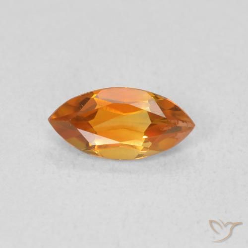 0.56ct طبيعي برتقالى متوسط سيترين, ماركيز, VVS-VS