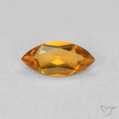 0.40ct طبيعي برتقالى متوسط سيترين, ماركيز, قليلا جدا