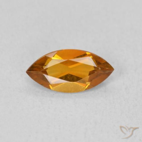 0.47ct طبيعي برتقالى غامق سيترين, ماركيز, VVS-VS