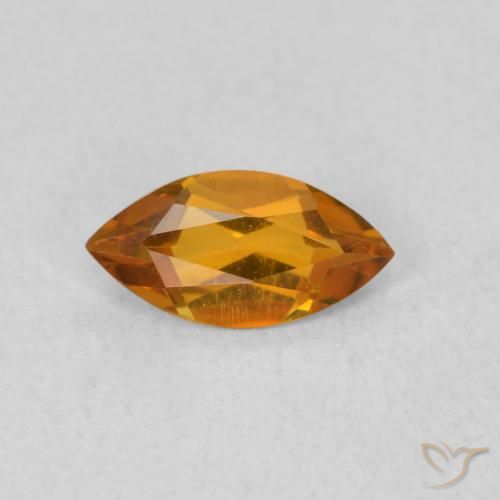 0.50ct طبيعي برتقالى متوسط سيترين, ماركيز, VVS-VS