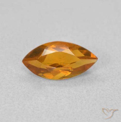 0.54ct طبيعي بنى برتقالى سيترين, ماركيز, VVS-VS