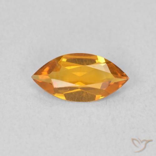 0.42ct طبيعي برتقالى متوسط سيترين, ماركيز, VVS-VS