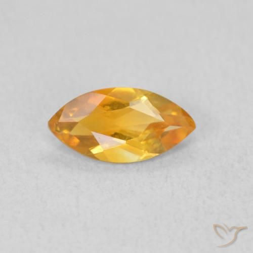 0.45ct طبيعي برتقالى متوسط سيترين, ماركيز, VVS-VS