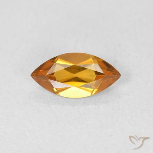 0.48ct طبيعي ذهب سيترين, ماركيز, VVS
