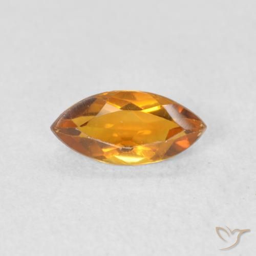 0.46ct طبيعي ذهب سيترين, ماركيز, VVS-VS