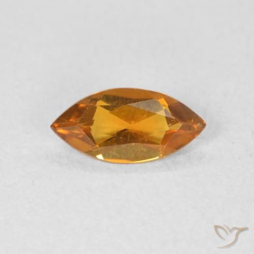 0.43ct طبيعي برتقالى متوسط سيترين, ماركيز, VVS-VS
