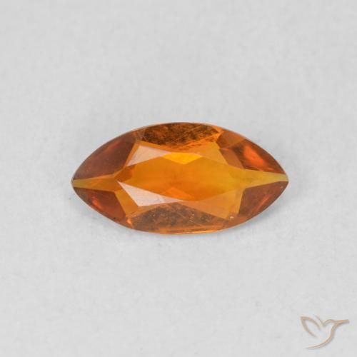 0.43ct طبيعي برتقالى متوسط سيترين, ماركيز, VVS-VS