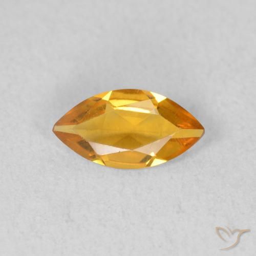 0.39ct طبيعي ذهب سيترين, ماركيز, VVS-VS