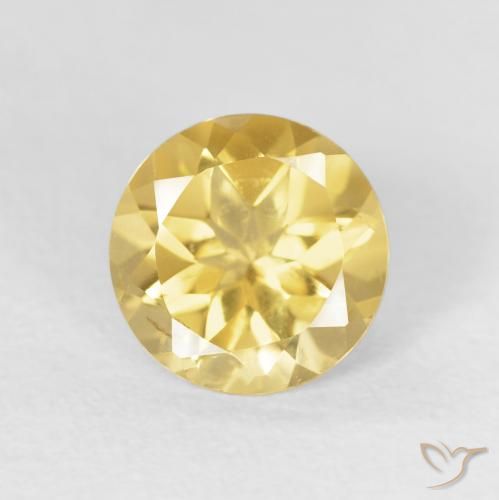 1.73ct طبيعي برتقالى ذهبة سيترين, دائري, VVS-VS