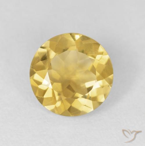 1.67ct طبيعي برتقالى ذهبة سيترين, دائري, VVS
