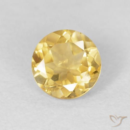 1.15ct طبيعي ذهب سيترين, دائري, VVS-VS