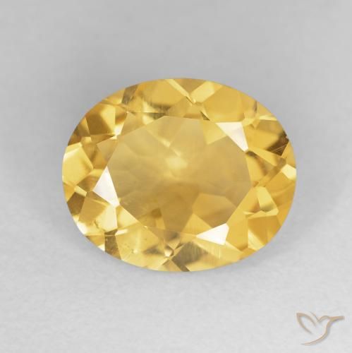 4.12ct طبيعي ذهبى لامع سيترين, بيضوي, VVS-VS