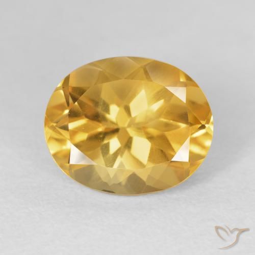 4.86ct طبيعي ذهبى لامع سيترين, بيضوي, VVS-VS