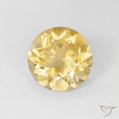 1.72ct طبيعي ذهب سيترين, دائري, VVS