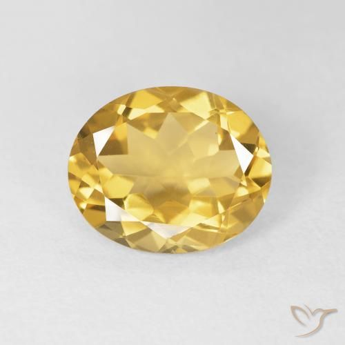 3.93ct طبيعي ذهبي سيترين, بيضوي, VVS