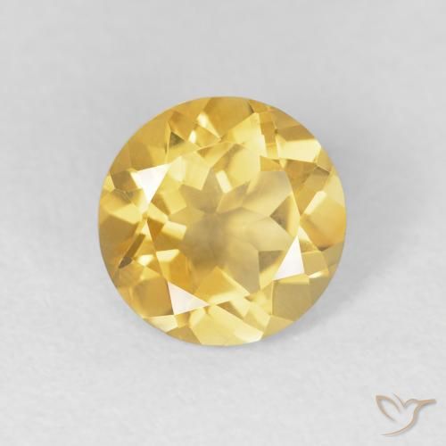 1.89ct طبيعي برتقالى ذهبة سيترين, دائري, VVS