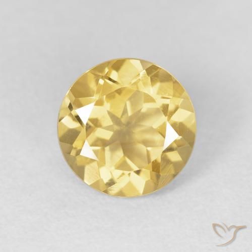 1.94ct طبيعي برتقالى ذهبة سيترين, دائري, VVS