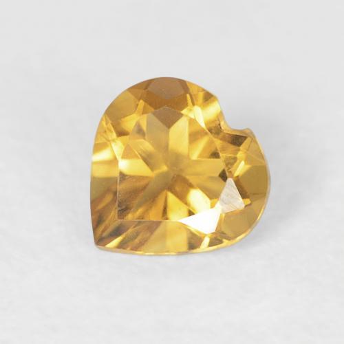0.37ct طبيعي ذهبي سيترين, قلب, VVS