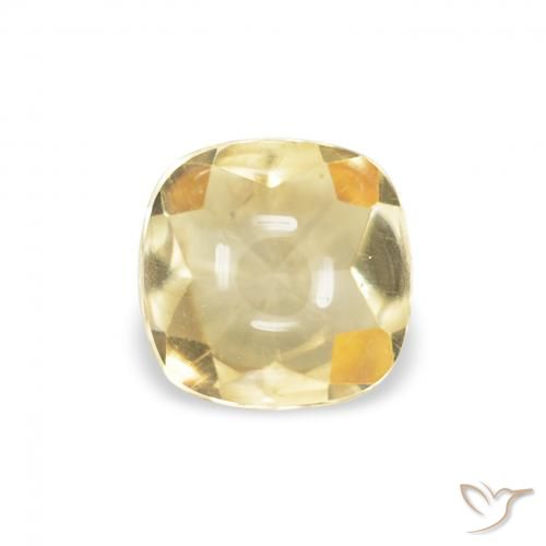 0.57ct طبيعي ذهب سيترين, وسادة, شفاف