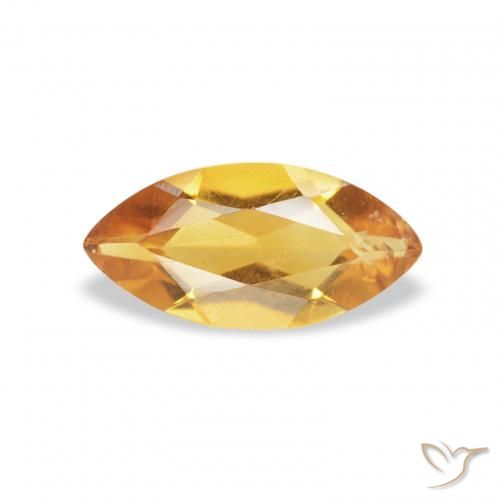 0.41ct طبيعي برتقالى ذهبة سيترين, ماركيز, قليلا جدا