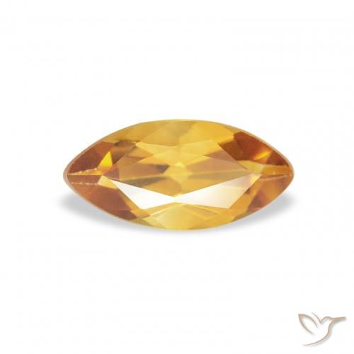 0.43ct طبيعي Medium Light-Golden سيترين, ماركيز, قليلا جدا