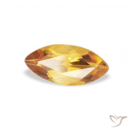 سيترين Medium Light-Golden طبيعي، ماركيز، 0.43 قيراط، قليلا جدا