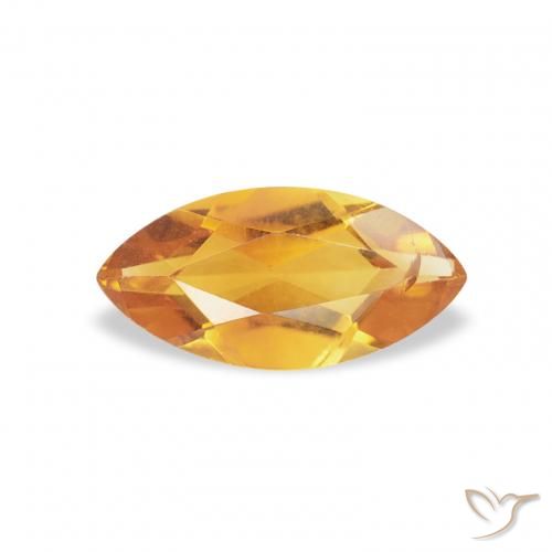 0.45ct طبيعي Medium Light-Golden سيترين, ماركيز, قليلا جدا