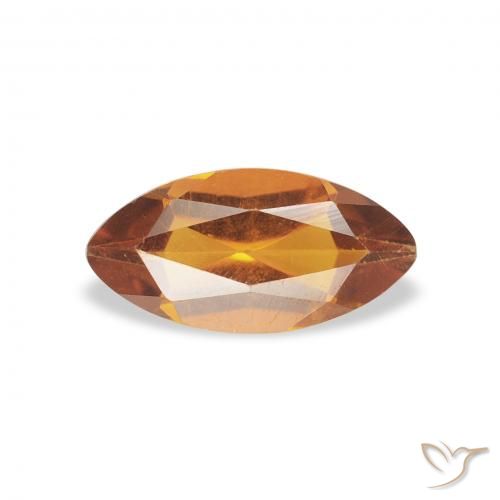 0.50ct طبيعي برتقالى متوسط سيترين, ماركيز, قليلا جدا